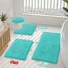 image:imageSmiry Luxury Chenille Bathroom Rugs 24x16 Extra Soft and Absorbent Shaggy Bath Mat Machine Washable NonSlip Plush Carpet Runner for Tub Shower and Floor Home Decor Accessories Sage GreenTurquoise