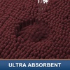 image:imageSmiry Luxury Chenille Bathroom Rugs 24x16 Extra Soft and Absorbent Shaggy Bath Mat Machine Washable NonSlip Plush Carpet Runner for Tub Shower and Floor Home Decor Accessories Caramel Red