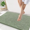 image:imageSmiry Luxury Chenille Bathroom Rugs 24x16 Extra Soft and Absorbent Shaggy Bath Mat Machine Washable NonSlip Plush Carpet Runner for Tub Shower and Floor Home Decor Accessories Sage GreenSage Green