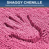 image:imageSmiry Luxury Chenille Bathroom Rugs 24x16 Extra Soft and Absorbent Shaggy Bath Mat Machine Washable NonSlip Plush Carpet Runner for Tub Shower and Floor Home Decor Accessories Sage GreenHot Pink
