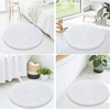 image:imageSmiry Luxury Chenille Bathroom Rugs 24x16 Extra Soft and Absorbent Shaggy Bath Mat Machine Washable NonSlip Plush Carpet Runner for Tub Shower and Floor Home Decor Accessories Sage GreenWhite