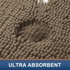image:imageSmiry Luxury Chenille Bathroom Rugs 24x16 Extra Soft and Absorbent Shaggy Bath Mat Machine Washable NonSlip Plush Carpet Runner for Tub Shower and Floor Home Decor Accessories Sage GreenCamel