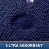 image:imageSmiry Luxury Chenille Bathroom Rugs 24x16 Extra Soft and Absorbent Shaggy Bath Mat Machine Washable NonSlip Plush Carpet Runner for Tub Shower and Floor Home Decor Accessories Sage GreenNavy Blue