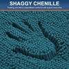image:imageSmiry Luxury Chenille Bathroom Rugs 24x16 Extra Soft and Absorbent Shaggy Bath Mat Machine Washable NonSlip Plush Carpet Runner for Tub Shower and Floor Home Decor Accessories Sage GreenLake Blue
