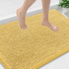 image:imageSmiry Luxury Chenille Bathroom Rugs 24x16 Extra Soft and Absorbent Shaggy Bath Mat Machine Washable NonSlip Plush Carpet Runner for Tub Shower and Floor Home Decor Accessories Sage GreenYellow