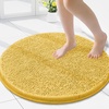 image:imageSmiry Luxury Chenille Bathroom Rugs 24x16 Extra Soft and Absorbent Shaggy Bath Mat Machine Washable NonSlip Plush Carpet Runner for Tub Shower and Floor Home Decor Accessories Sage GreenYellow