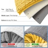 image:imageSmiry Luxury Chenille Bathroom Rugs 24x16 Extra Soft and Absorbent Shaggy Bath Mat Machine Washable NonSlip Plush Carpet Runner for Tub Shower and Floor Home Decor Accessories Sage GreenYellow
