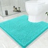 image:imageSmiry Luxury Chenille Bathroom Rugs 24x16 Extra Soft and Absorbent Shaggy Bath Mat Machine Washable NonSlip Plush Carpet Runner for Tub Shower and Floor Home Decor Accessories Sage GreenTurquoise