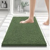 image:imageSmiry Luxury Chenille Bathroom Rugs 24x16 Extra Soft and Absorbent Shaggy Bath Mat Machine Washable NonSlip Plush Carpet Runner for Tub Shower and Floor Home Decor Accessories Sage GreenOlive Green