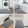 image:imageSmiry Luxury Chenille Bathroom Rugs 24x16 Extra Soft and Absorbent Shaggy Bath Mat Machine Washable NonSlip Plush Carpet Runner for Tub Shower and Floor Home Decor Accessories Sage GreenGrey