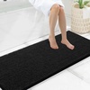 image:imageSmiry Luxury Chenille Bathroom Rugs 24x16 Extra Soft and Absorbent Shaggy Bath Mat Machine Washable NonSlip Plush Carpet Runner for Tub Shower and Floor Home Decor Accessories Sage GreenBlack