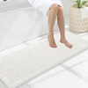 image:imageSmiry Luxury Chenille Bathroom Rugs 24x16 Extra Soft and Absorbent Shaggy Bath Mat Machine Washable NonSlip Plush Carpet Runner for Tub Shower and Floor Home Decor Accessories Sage GreenIvory