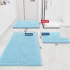 image:imageSmiry Luxury Chenille Bathroom Rugs 24x16 Extra Soft and Absorbent Shaggy Bath Mat Machine Washable NonSlip Plush Carpet Runner for Tub Shower and Floor Home Decor Accessories Sage GreenSky Blue