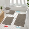 image:imageSmiry Luxury Chenille Bathroom Rugs 24x16 Extra Soft and Absorbent Shaggy Bath Mat Machine Washable NonSlip Plush Carpet Runner for Tub Shower and Floor Home Decor Accessories Sage GreenLatte