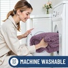 image:imageSmiry Luxury Chenille Bathroom Rugs 24x16 Extra Soft and Absorbent Shaggy Bath Mat Machine Washable NonSlip Plush Carpet Runner for Tub Shower and Floor Home Decor Accessories Sage GreenDeep Plum