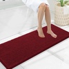 image:imageSmiry Luxury Chenille Bathroom Rugs 24x16 Extra Soft and Absorbent Shaggy Bath Mat Machine Washable NonSlip Plush Carpet Runner for Tub Shower and Floor Home Decor Accessories Sage GreenRed