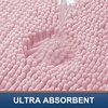 image:imageSmiry Luxury Chenille Bathroom Rugs 24x16 Extra Soft and Absorbent Shaggy Bath Mat Machine Washable NonSlip Plush Carpet Runner for Tub Shower and Floor Home Decor Accessories Sage GreenDusty Rose