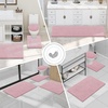 image:imageSmiry Luxury Chenille Bathroom Rugs 24x16 Extra Soft and Absorbent Shaggy Bath Mat Machine Washable NonSlip Plush Carpet Runner for Tub Shower and Floor Home Decor Accessories Sage GreenDusty Rose