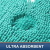 image:imageSmiry Luxury Chenille Bathroom Rugs 24x16 Extra Soft and Absorbent Shaggy Bath Mat Machine Washable NonSlip Plush Carpet Runner for Tub Shower and Floor Home Decor Accessories Sage GreenTurquoise
