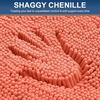 image:imageSmiry Luxury Chenille Bathroom Rugs 24x16 Extra Soft and Absorbent Shaggy Bath Mat Machine Washable NonSlip Plush Carpet Runner for Tub Shower and Floor Home Decor Accessories Sage GreenCoral