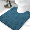 image:imageSmiry Luxury Chenille Bathroom Rugs 24x16 Extra Soft and Absorbent Shaggy Bath Mat Machine Washable NonSlip Plush Carpet Runner for Tub Shower and Floor Home Decor Accessories Sage GreenPeacock Blue