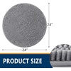 image:imageSmiry Luxury Chenille Bathroom Rugs 24x16 Extra Soft and Absorbent Shaggy Bath Mat Machine Washable NonSlip Plush Carpet Runner for Tub Shower and Floor Home Decor Accessories Sage GreenGrey