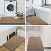 image:imageSmiry Luxury Chenille Bathroom Rugs 24x16 Extra Soft and Absorbent Shaggy Bath Mat Machine Washable NonSlip Plush Carpet Runner for Tub Shower and Floor Home Decor Accessories Sage GreenCamel