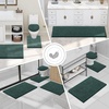 image:imageSmiry Luxury Chenille Bathroom Rugs 24x16 Extra Soft and Absorbent Shaggy Bath Mat Machine Washable NonSlip Plush Carpet Runner for Tub Shower and Floor Home Decor Accessories Sage GreenGreen