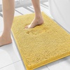 image:imageSmiry Luxury Chenille Bathroom Rugs 24x16 Extra Soft and Absorbent Shaggy Bath Mat Machine Washable NonSlip Plush Carpet Runner for Tub Shower and Floor Home Decor Accessories Sage GreenYellow