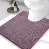 image:imageSmiry Luxury Chenille Bathroom Rugs 24x16 Extra Soft and Absorbent Shaggy Bath Mat Machine Washable NonSlip Plush Carpet Runner for Tub Shower and Floor Home Decor Accessories Sage GreenDeep Plum