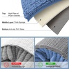 image:imageSmiry Luxury Chenille Bathroom Rugs 24x16 Extra Soft and Absorbent Shaggy Bath Mat Machine Washable NonSlip Plush Carpet Runner for Tub Shower and Floor Home Decor Accessories Sage GreenCornflower Blue
