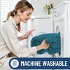 image:imageSmiry Luxury Chenille Bathroom Rugs 24x16 Extra Soft and Absorbent Shaggy Bath Mat Machine Washable NonSlip Plush Carpet Runner for Tub Shower and Floor Home Decor Accessories Sage GreenLake Blue
