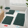 image:imageSmiry Luxury Chenille Bathroom Rugs 24x16 Extra Soft and Absorbent Shaggy Bath Mat Machine Washable NonSlip Plush Carpet Runner for Tub Shower and Floor Home Decor Accessories Sage GreenGreen