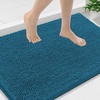 image:imageSmiry Luxury Chenille Bathroom Rugs 24x16 Extra Soft and Absorbent Shaggy Bath Mat Machine Washable NonSlip Plush Carpet Runner for Tub Shower and Floor Home Decor Accessories Sage GreenPeacock Blue
