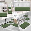 image:imageSmiry Luxury Chenille Bathroom Rugs 24x16 Extra Soft and Absorbent Shaggy Bath Mat Machine Washable NonSlip Plush Carpet Runner for Tub Shower and Floor Home Decor Accessories Sage GreenOlive Green