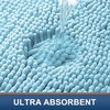 image:imageSmiry Luxury Chenille Bathroom Rugs 24x16 Extra Soft and Absorbent Shaggy Bath Mat Machine Washable NonSlip Plush Carpet Runner for Tub Shower and Floor Home Decor Accessories Sage GreenSky Blue