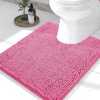 image:imageSmiry Luxury Chenille Bathroom Rugs 24x16 Extra Soft and Absorbent Shaggy Bath Mat Machine Washable NonSlip Plush Carpet Runner for Tub Shower and Floor Home Decor Accessories Sage GreenHot Pink