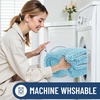 image:imageSmiry Luxury Chenille Bathroom Rugs 24x16 Extra Soft and Absorbent Shaggy Bath Mat Machine Washable NonSlip Plush Carpet Runner for Tub Shower and Floor Home Decor Accessories Sage GreenSky Blue