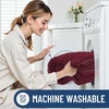 image:imageSmiry Luxury Chenille Bathroom Rugs 24x16 Extra Soft and Absorbent Shaggy Bath Mat Machine Washable NonSlip Plush Carpet Runner for Tub Shower and Floor Home Decor Accessories Sage GreenBurgundy