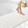 image:imageSmiry Luxury Chenille Bathroom Rugs 24x16 Extra Soft and Absorbent Shaggy Bath Mat Machine Washable NonSlip Plush Carpet Runner for Tub Shower and Floor Home Decor Accessories Sage GreenIvory