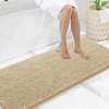 image:imageSmiry Luxury Chenille Bathroom Rugs 24x16 Extra Soft and Absorbent Shaggy Bath Mat Machine Washable NonSlip Plush Carpet Runner for Tub Shower and Floor Home Decor Accessories Sage GreenBeige