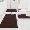 image:imageSmiry Luxury Chenille Bathroom Rugs 24x16 Extra Soft and Absorbent Shaggy Bath Mat Machine Washable NonSlip Plush Carpet Runner for Tub Shower and Floor Home Decor Accessories Sage GreenBrown