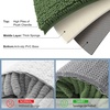 image:imageSmiry Luxury Chenille Bathroom Rugs 24x16 Extra Soft and Absorbent Shaggy Bath Mat Machine Washable NonSlip Plush Carpet Runner for Tub Shower and Floor Home Decor Accessories Sage GreenOlive Green