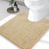 image:imageSmiry Luxury Chenille Bathroom Rugs 24x16 Extra Soft and Absorbent Shaggy Bath Mat Machine Washable NonSlip Plush Carpet Runner for Tub Shower and Floor Home Decor Accessories Sage GreenBeige