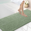 image:imageSmiry Luxury Chenille Bathroom Rugs 24x16 Extra Soft and Absorbent Shaggy Bath Mat Machine Washable NonSlip Plush Carpet Runner for Tub Shower and Floor Home Decor Accessories Sage GreenSage Green