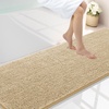 image:imageSmiry Luxury Chenille Bathroom Rugs 24x16 Extra Soft and Absorbent Shaggy Bath Mat Machine Washable NonSlip Plush Carpet Runner for Tub Shower and Floor Home Decor Accessories Sage GreenBeige