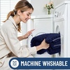 image:imageSmiry Luxury Chenille Bathroom Rugs 24x16 Extra Soft and Absorbent Shaggy Bath Mat Machine Washable NonSlip Plush Carpet Runner for Tub Shower and Floor Home Decor Accessories Sage GreenNavy Blue