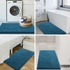 image:imageSmiry Luxury Chenille Bathroom Rugs 24x16 Extra Soft and Absorbent Shaggy Bath Mat Machine Washable NonSlip Plush Carpet Runner for Tub Shower and Floor Home Decor Accessories Sage GreenPeacock Blue
