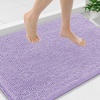 image:imageSmiry Luxury Chenille Bathroom Rugs 24x16 Extra Soft and Absorbent Shaggy Bath Mat Machine Washable NonSlip Plush Carpet Runner for Tub Shower and Floor Home Decor Accessories Sage GreenPurple