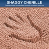 image:imageSmiry Luxury Chenille Bathroom Rugs 24x16 Extra Soft and Absorbent Shaggy Bath Mat Machine Washable NonSlip Plush Carpet Runner for Tub Shower and Floor Home Decor Accessories Sage GreenPeach